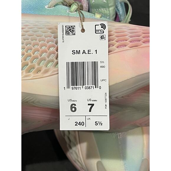 New Women’s 7/Men’s 6 Adidas AE 1 3SSB PE Cotton Candy Multicolor Promo IH0059 - Picture 6 of 7